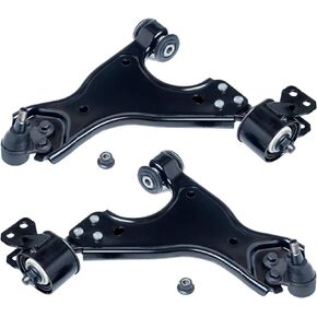 2Pcs K621231 K621232 Left Right Front Lower Control Arm and Ball Joint Assembly Compatible With 2008-2017 Bu-ick Enclave /09-17 Chevy Traverse /07-16 G-MC Acadia /07-10 Sa-turn Outlook