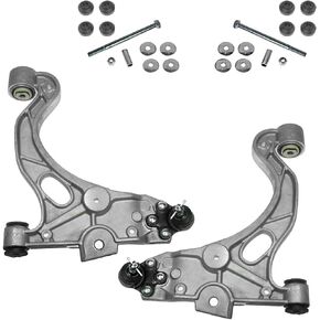 TRQ Front Suspension Kit Control Arm with Ball Joint Sway Bar Stabilizer Link Compatible with 2014-2020 Acura MDX