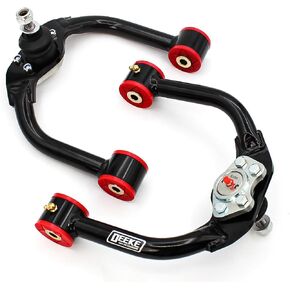 1-4" Lift Front Upper Control Arms Compatible with for Lifted Grand Cherokee (WK) & Jeep Commander (XK) 2005-2010, 1-4" Lift Adjustable Front Control Arms Tubular Steel w/Ball Joints（Black）