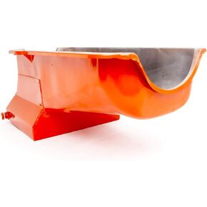 Company R9731 Orange Drag Race Oil Pan for Small Block Chevy