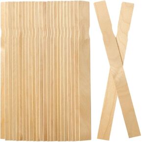 10 Pack Paint Stir Sticks, HOOMBOOM 12 Inch Wooden Paint Crafts Sticks for Paint Mixing, Paint Stirrers, Chemical Stirring, Garden and Library Markers