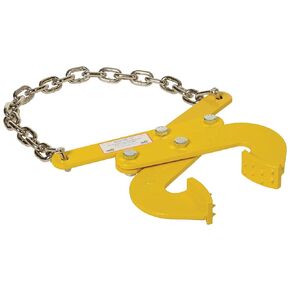 Vestil PAL-LP Steel Low Profile Double Scissor Pallet Puller, 5000 lbs Capacity, Opening x 2-Inch Height, 3-1/4-Inch Wide , yellow , 30 Inch