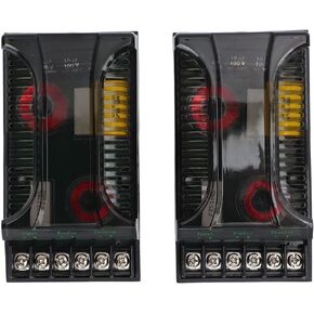 2 Way Speaker Frequency Divider, 2Pcs 2 Way Car Audio Crossover Overcurrent Protection Universal Heat Dissipation Speaker Frequency Divider