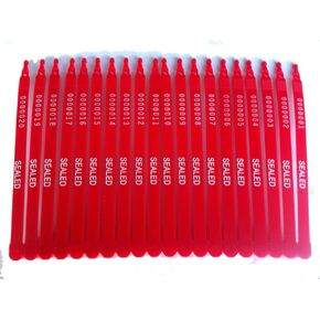 Red Tite-Lock Plastic Truck Door Seal (Package of 100)
