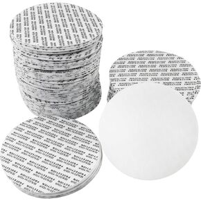 100pcs Foam Lid Liner Pressure Sensitive Seal 70mm PS Foam Resistant Tamper Pressure Sensitive Seal for Round Jar Bottle Cap Liners Seals