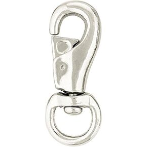 Weaver Leather #3142 Bull Snap , Nickel Plated, 1"
