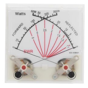 Eujgoov Cross Needle SWR/واط متر، إبرة مزدوجة 60/300 واط ثنائي النطاق - متر مع إضاءة خلفية