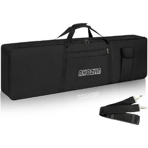 AKOZLIN 76-key Portable Keyboard Case Bag,76 Note Electric Piano Keyboard Gig Bag 46.5"x5.1"x18.1"