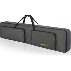 AKOZLIN 61-Key Full Padded Keyboard Gig Bag, 41.7"×17.3"×6.3"Portable Electric Piano Keyboard Case Foldable Bag