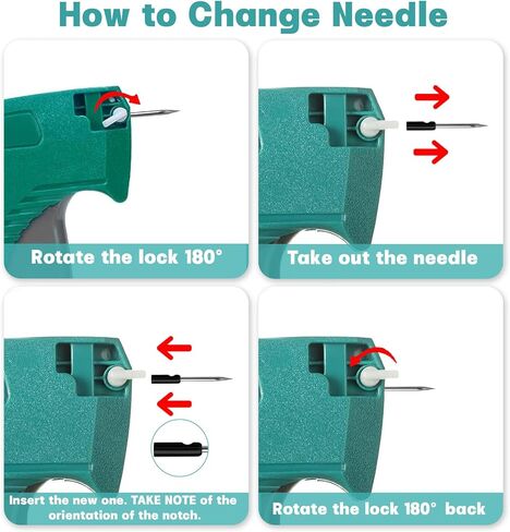 Tagging Gun Kit with Hard Storage Case, Tagging Gun for Clothing, Standard Retail Price Microstitch Gun Attacher for Clothes with 6 Needles & 1000pcs 2" Barbs Fasteners in Saudi Arabia