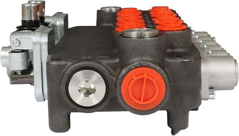 صمام التحكم الاتجاهي الهيدروليكي 6 بكرة 21 GPM 2 عصا التحكم 3625 PSI SAE منافذ صمام هيدروليكي قابل للتعديل مزدوج التمثيل مناسب لوادر الجرارات الصغيرة in Kuwait