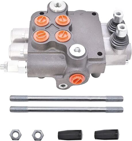 ALL-CARB 2 بكرة 21 GPM صمام هيدروليكي صمام التحكم الاتجاهي الهيدروليكي صمام مزدوج التمثيل 3600 رطل لكل بوصة مربعة SAE منافذ للجرارات الصغيرة لوادر الجرارات وفواصل السجل in Kuwait