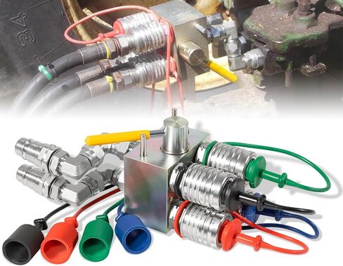HM1-08-CM2 مضاعف هيدروليكي يدوي، صمام مقسم/محول SCV مع قارنات توصيل وتركيبات Ag للتحكم في دائرتين متوافقتين مع أسطوانات مزدوجة أو مفردة التمثيل تدفق 20 جالونًا في الدقيقة in Saudi Arabia