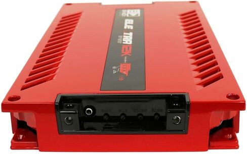 Banda Electra 1-Channel Vehicle Audio Bass Amp - 12600W Mono Bass Amp عالي الطاقة مع مرشح دون سرعة الصوت وفلتر تمرير منخفض مستقر عند 0.5Ohm، مؤشرات LED، تخصص الصوت الأحمر - BANDA 12K.5OHMRED in Kuwait