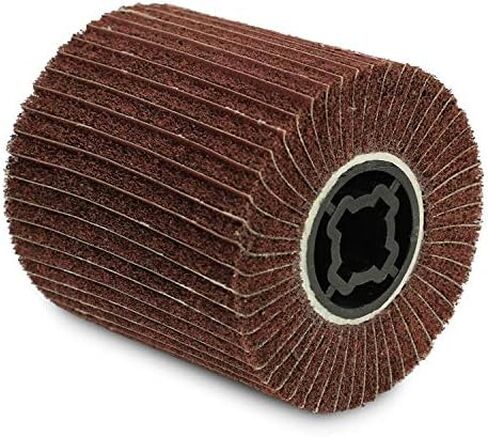 BHA Interleaf Flap Wheel Abrasive Drum, 4" x 4" with 3/4" Quad Keyway (80 Grit) in Saudi Arabia