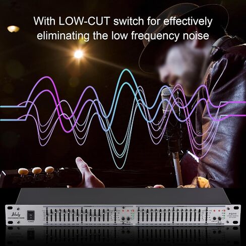 Btuty Audio Equalizer EQ-215 Dual Channel 15-Band Equalizer 1U Rack Mount 2-channel Stereo Graphic Equalizer Stereo Equalizer Graphic Equalizer in Saudi Arabia