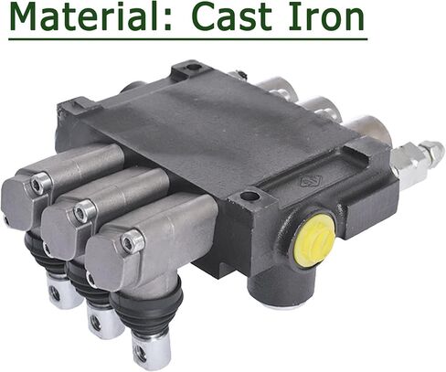 3 بكرات 13 GPM صمام التحكم الاتجاهي الهيدروليكي، 3600 PSI SAE Ports صمام هيدروليكي مزدوج التمثيل مع عصا التحكم in Saudi Arabia