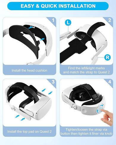 حزام الرأس مصنوع من أجل Oculus Quest 2 in Kuwait