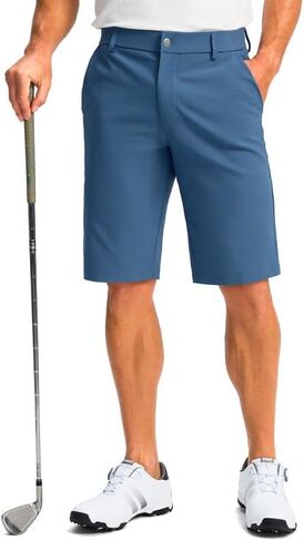 Men's Golf Shorts with 5 Pockets 11" Inseam Stretch Quick Dry Casual Work Dress Shorts for Men in Kuwait
