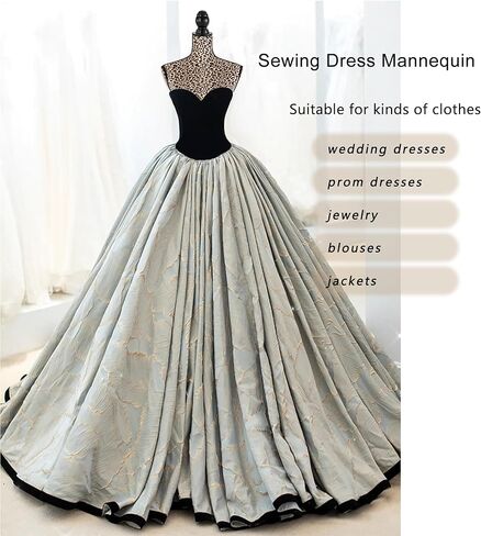 فستان على شكل عارضة أزياء أنثوية، جسم عارضة أزياء بارتفاع قابل للتعديل مع حامل للخياطة، العرض، طباعة الفهد in Kuwait