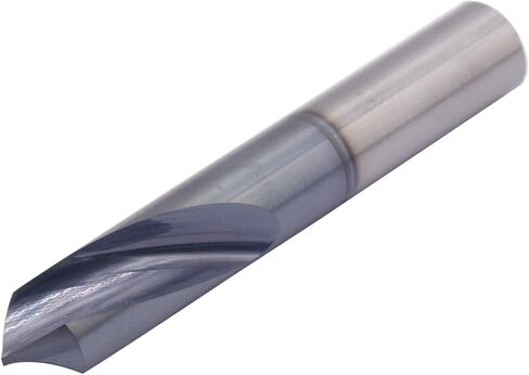 مثقاب تحديد من الكربيد الصلب عالي الأداء من BestParts - مطلي بـ AlTiN، 90 درجة، 2 فلوت، قطر عرقوب 3/8 بوصة، طول الناي 1 بوصة، الطول الإجمالي 2-1/2 بوصة in Kuwait
