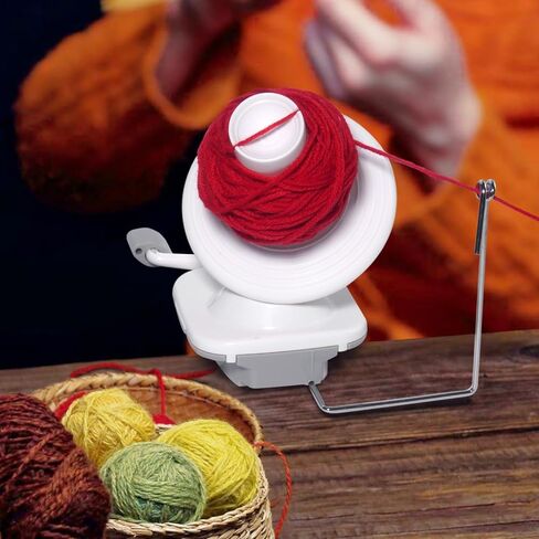 Yarn Ball Winder, Yarn Swift and Ball Winder, Needlecraft Hand Operated Yarn Ball Winder, Large Capacity, Easy to Set Up and Use, Sturdy Handle with Tabletop Clamp, Knitting Supplies in Kuwait
