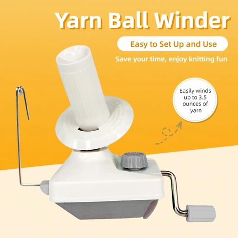 Yarn Ball Winder, Convenient Yarn Winder for Yarn,Yarn Swift and Ball Winder Combo with Easy Installation for Yarn Storage + 53 Pieces Stitch Knitting Needles + 1 Pieces Scissors(Grey) in Kuwait