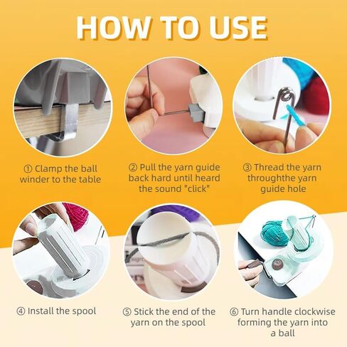 Yarn Ball Winder, Convenient Yarn Winder for Yarn,Yarn Swift and Ball Winder Combo with Easy Installation for Yarn Storage + 53 Pieces Stitch Knitting Needles + 1 Pieces Scissors(Grey) in Kuwait