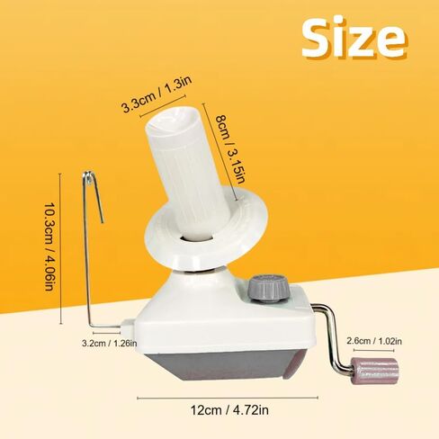 Yarn Ball Winder, Convenient Yarn Winder for Yarn,Yarn Swift and Ball Winder Combo with Easy Installation for Yarn Storage + 53 Pieces Stitch Knitting Needles + 1 Pieces Scissors(Grey) in Kuwait