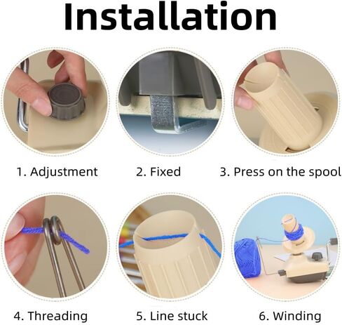 لفافة الغزل، لفافة كرة الغزل للكروشيه، سهلة الإعداد والاستخدام، متينة، بما في ذلك مجموعة خطافات كروشيه 10 مقاسات (رمادي) in Kuwait