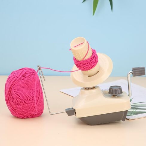 لفافة الغزل، لفافة كرة الغزل للكروشيه، سهلة الإعداد والاستخدام، متينة، بما في ذلك مجموعة خطافات كروشيه 10 مقاسات (رمادي) in Kuwait