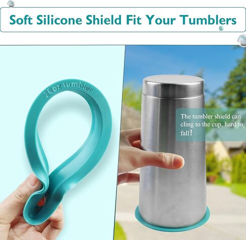 10pcs Tumbler Shields for Epoxy Tumbler, Silicone Tumbler Protector Keeps Spray Paint, Epoxy Resin Out of The Inside of Cup, Working on Tumbler Turner to Keep Tumblers Clean in Kuwait