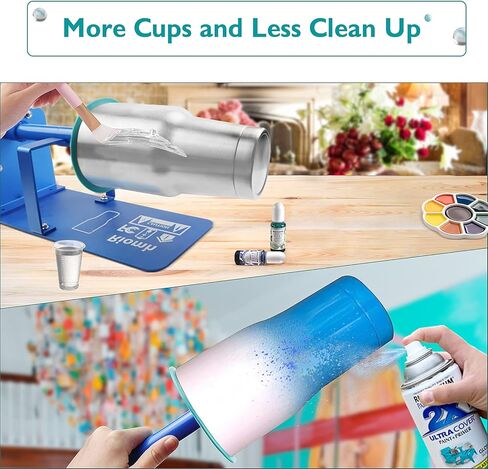 10pcs Tumbler Shields for Epoxy Tumbler, Silicone Tumbler Protector Keeps Spray Paint, Epoxy Resin Out of The Inside of Cup, Working on Tumbler Turner to Keep Tumblers Clean in Kuwait