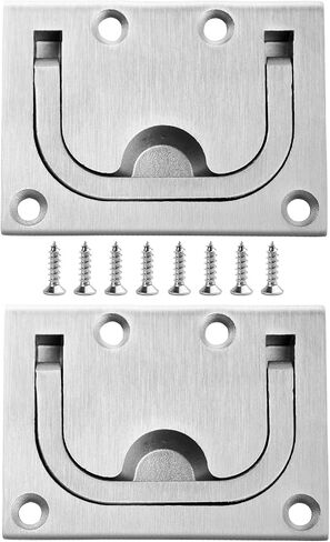 316 Stainless Steel Hatch Pull Flush Lift Boat Ring Hatches Pull Handle with Mount Screws for Boat Deck Hatch Handle and Home Furniture Recessed Handle etc in Saudi Arabia