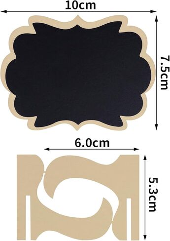 6 قطع من لافتات السبورة الصغيرة، سبورة صغيرة على شكل سحابة ومموجة مع أقلام طباشير بيضاء، لبطاقات اسم الطعام أو العلامات، ولافتات الطاولة، ولافتات الزفاف مع حامل خشبي in Kuwait