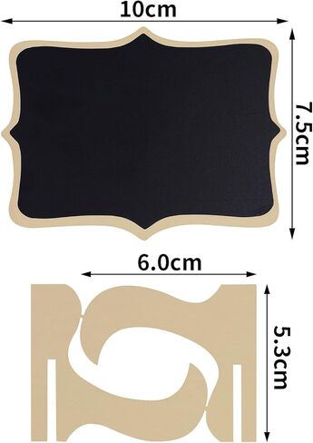 6 قطع من لافتات السبورة الصغيرة، سبورة صغيرة على شكل سحابة ومموجة مع أقلام طباشير بيضاء، لبطاقات اسم الطعام أو العلامات، ولافتات الطاولة، ولافتات الزفاف مع حامل خشبي in Kuwait