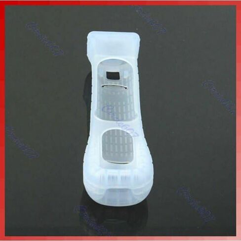 Transparently Silicone Case Soft Cover Hand Controller Protection Skin Shell with Motion Plus for Nintendo Wii Games, Consoles and Accessories in Saudi Arabia