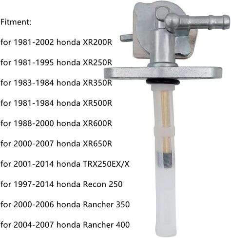 صمام تبديل خزان الوقود بيتكوك متوافق مع Honda XR200R XR250R XR350R XR400 XR500R XR600R XR650R Rancher 350 400 Recon 250 TRX250EX TRX250X TRX 250 ATV in Kuwait