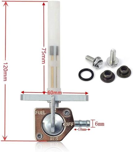 صمام تبديل خزان الوقود بيتكوك متوافق مع Honda XR200R XR250R XR350R XR400 XR500R XR600R XR650R Rancher 350 400 Recon 250 TRX250EX TRX250X TRX 250 ATV in Kuwait