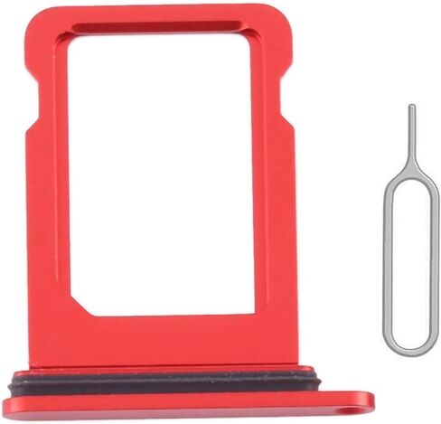 SIM Card Tray Holder Slot Replacement for iPhone 12 (Black) with Waterproof Rubber Ring and Eject Pin (Single Sim Version) in Saudi Arabia