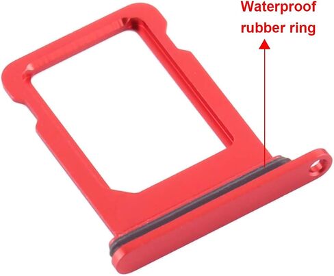 SIM Card Tray Holder Slot Replacement for iPhone 12 (Black) with Waterproof Rubber Ring and Eject Pin (Single Sim Version) in Saudi Arabia
