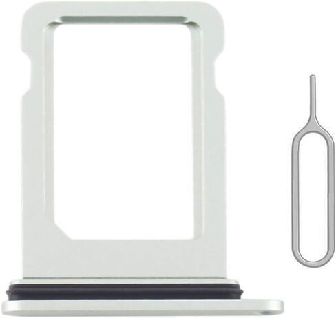 SIM Card Tray Holder Slot Replacement for iPhone 12 (Black) with Waterproof Rubber Ring and Eject Pin (Single Sim Version) in Saudi Arabia