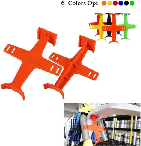 واي داني العالمي للدراجات النارية البلاستيك شوكة دعم دعامة شوكة دعامة حماية موفر متوافق مع Yamaha KAWASAKI SUZUKI SX EXC F XC W YZ YZF 125 150 250 350 450 Pit Dirt Bikes Accessories (برتقالي) in Kuwait