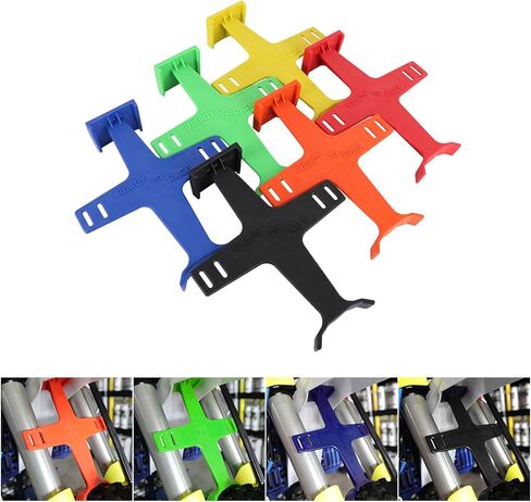 واي داني العالمي للدراجات النارية البلاستيك شوكة دعم دعامة شوكة دعامة حماية موفر متوافق مع Yamaha KAWASAKI SUZUKI SX EXC F XC W YZ YZF 125 150 250 350 450 Pit Dirt Bikes Accessories (برتقالي) in Kuwait