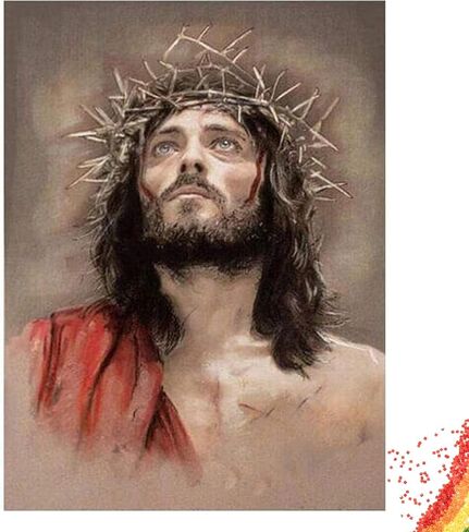 DIY 5D Jesus Diamond Art Painting Kits Jesus Paint with Diamonds Kit Full Drill Jesus Diamonds Art Kit for Adults,12×16 inches in Kuwait