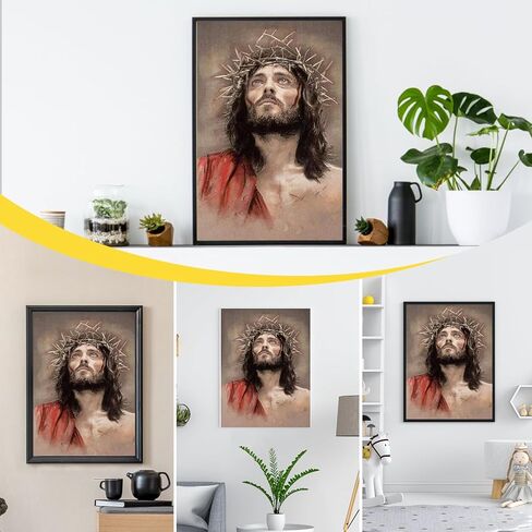 DIY 5D Jesus Diamond Art Painting Kits Jesus Paint with Diamonds Kit Full Drill Jesus Diamonds Art Kit for Adults,12×16 inches in Kuwait