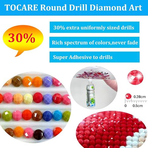 مجموعات الرسم الماسي 5D من TOCARE للمزرعة مع الحيوانات مقاس 16 × 20 بوصة مجموعات فنية ماسية كاملة للحفر للمراهقين في مزرعة الخريف in Saudi Arabia
