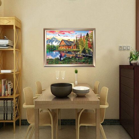 مجموعات الرسم الماسي 5D من TOCARE للمزرعة مع الحيوانات مقاس 16 × 20 بوصة مجموعات فنية ماسية كاملة للحفر للمراهقين في مزرعة الخريف in Kuwait
