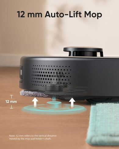 eufy X9 Pro CleanerBot with MopMaster™ Adaptive Pressure Cleaning, 2 Rotating Mops, Carpet Detection with 12 mm Auto-Lifting Mops, Auto-Clean Station, 5,500 Pa Suction (Renewed) in Saudi Arabia