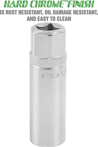 OEMTOOLS 22891 3/8 Drive Magnetic Spark Plug Socket Set, Contains 5/8" (16 mm), 9/16", and 13/16" 6 Point Deep Sockets, Fits Most Car Spark Plugs in Saudi Arabia